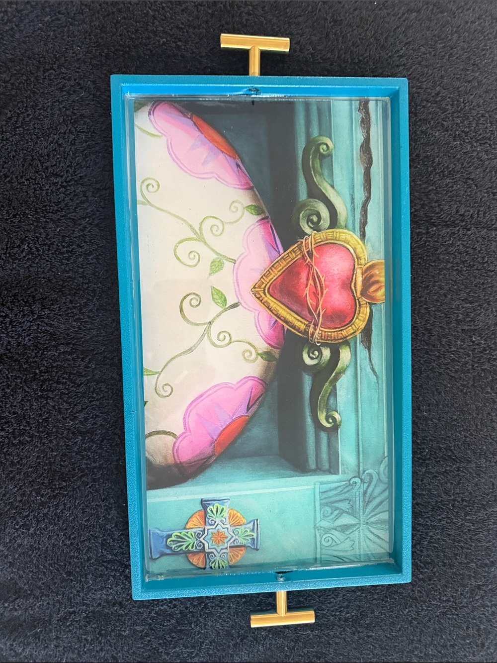 Decorative heart tray